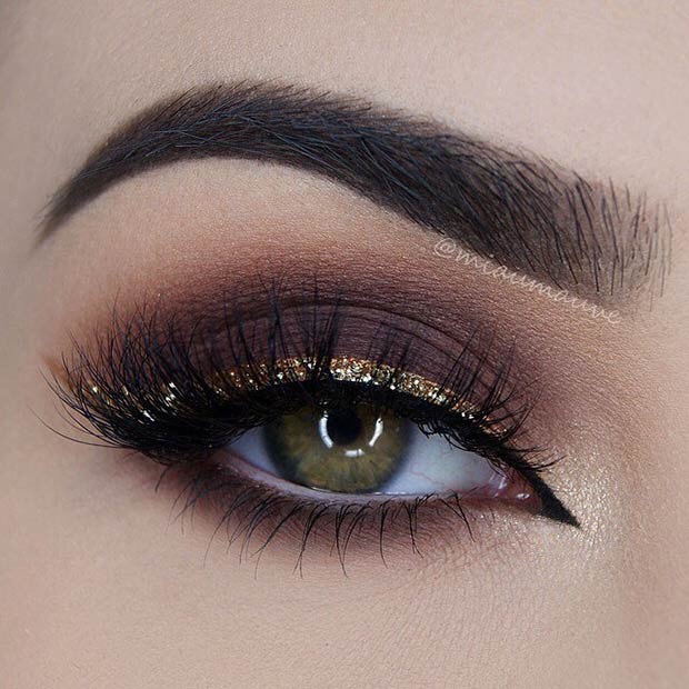 Brown Toned Glam Makeup