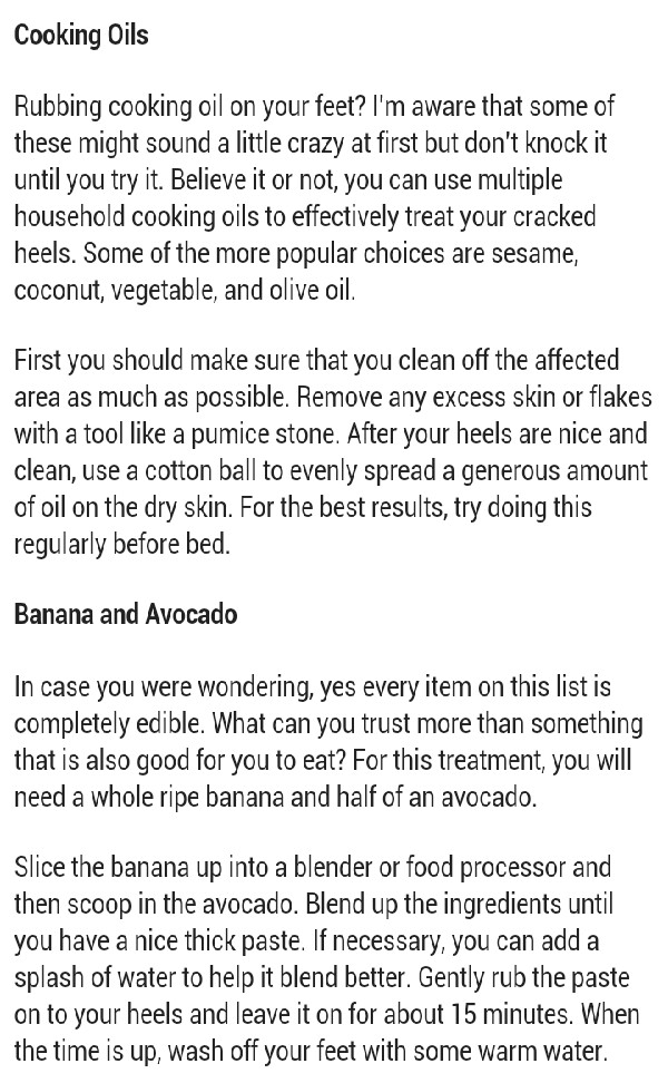natural ways to treat cracked heels