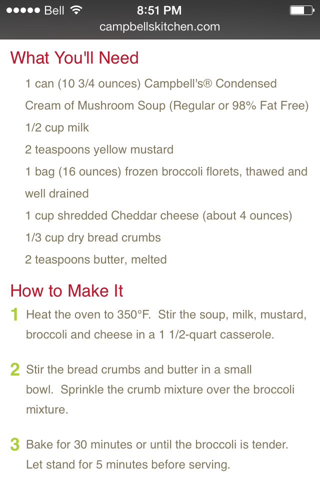 Broccoli And Cheese Casserole