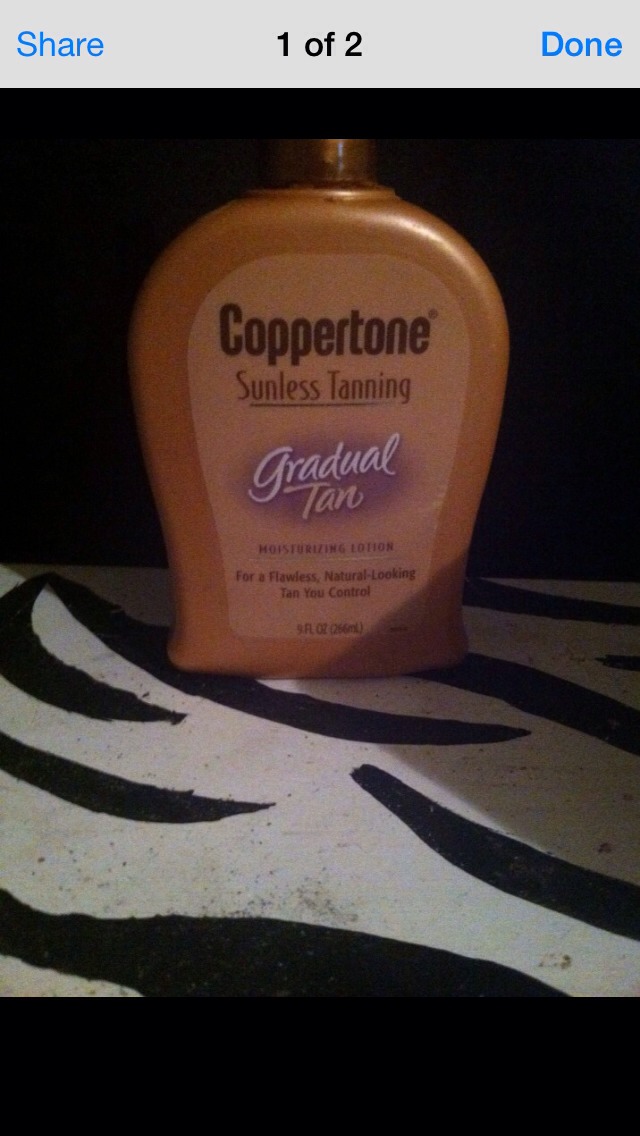 Sunless gradual tan