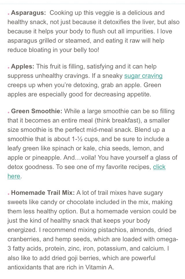 10 Snacks that Detox your Body
