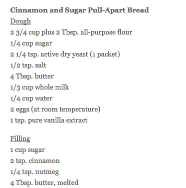 Cinnamon And Sugar Pull Apart Bread