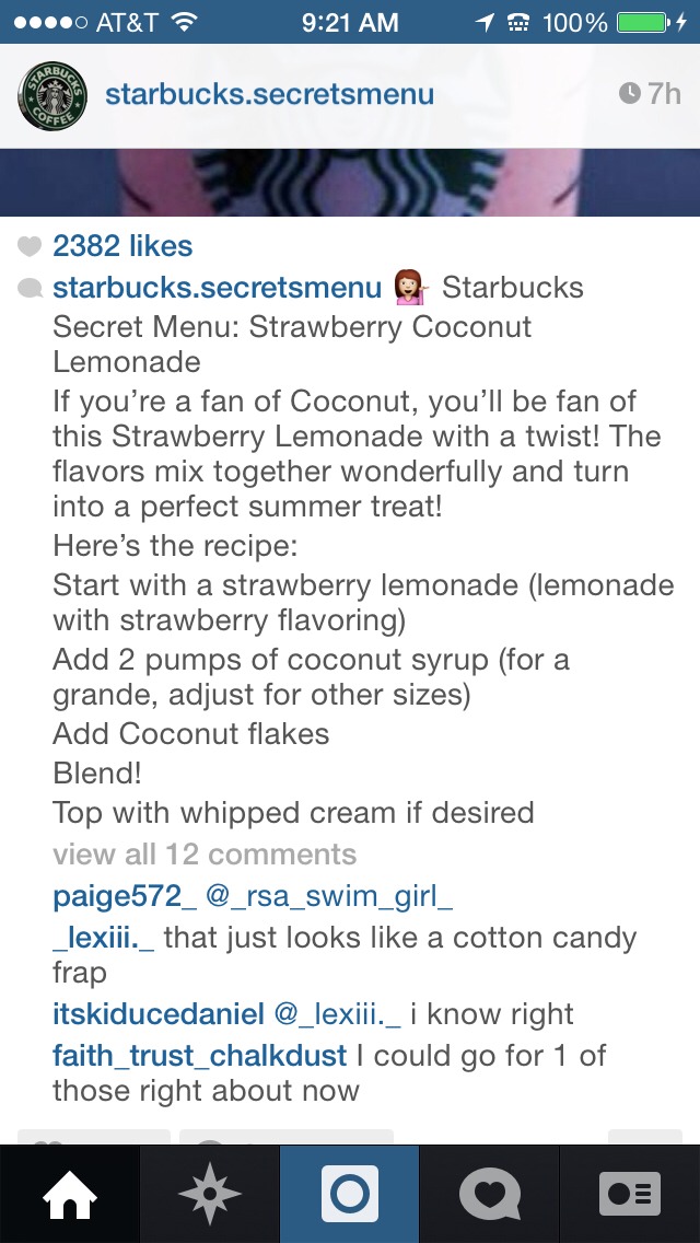 DIY Starbucks Strawberry Coconut Lemonade!!! 😍❤️😘