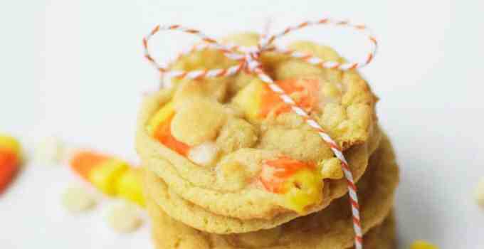White Chocolate Candy Corn Cookies