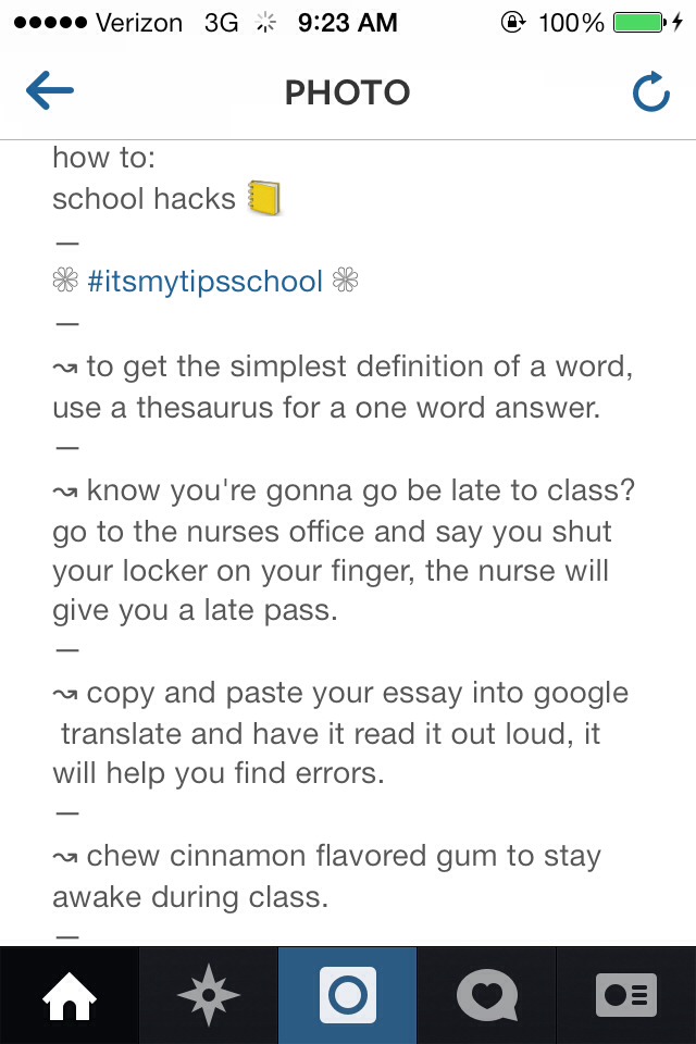 School hacks