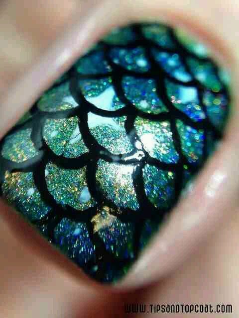 🌟Mermaid themed Nail art inspiration 🌟