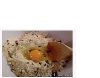 • Put the cookie mixture in the bowl and add an egg and mix it together till formed as one