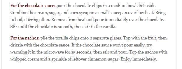 How To Make Delicious Nachos For Desert