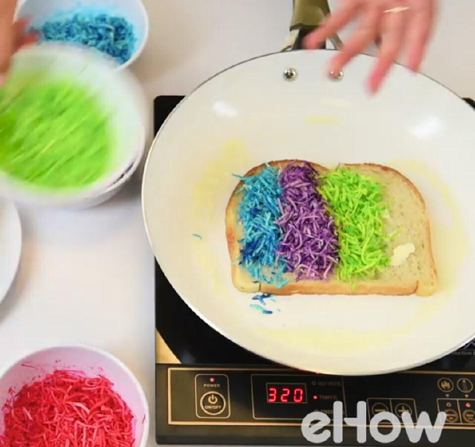 Rainbow Grilled Cheese!!!!