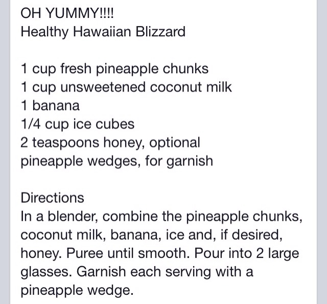 Healthy Hawaiian Blizzard