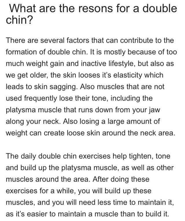 Get Rid Of That Double Chin!!