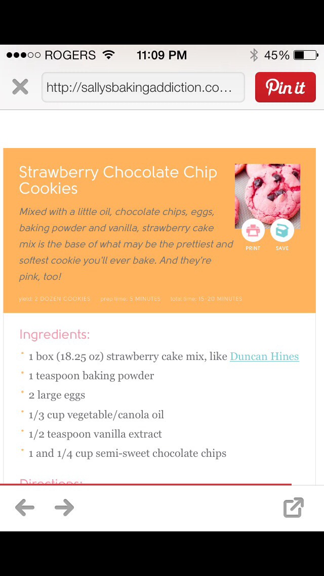 Strawberry Chocolate Chip Cookies!