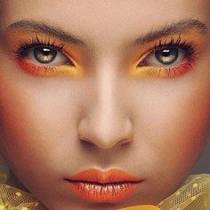 Red/Orange Eyeshadow Makeup🏮