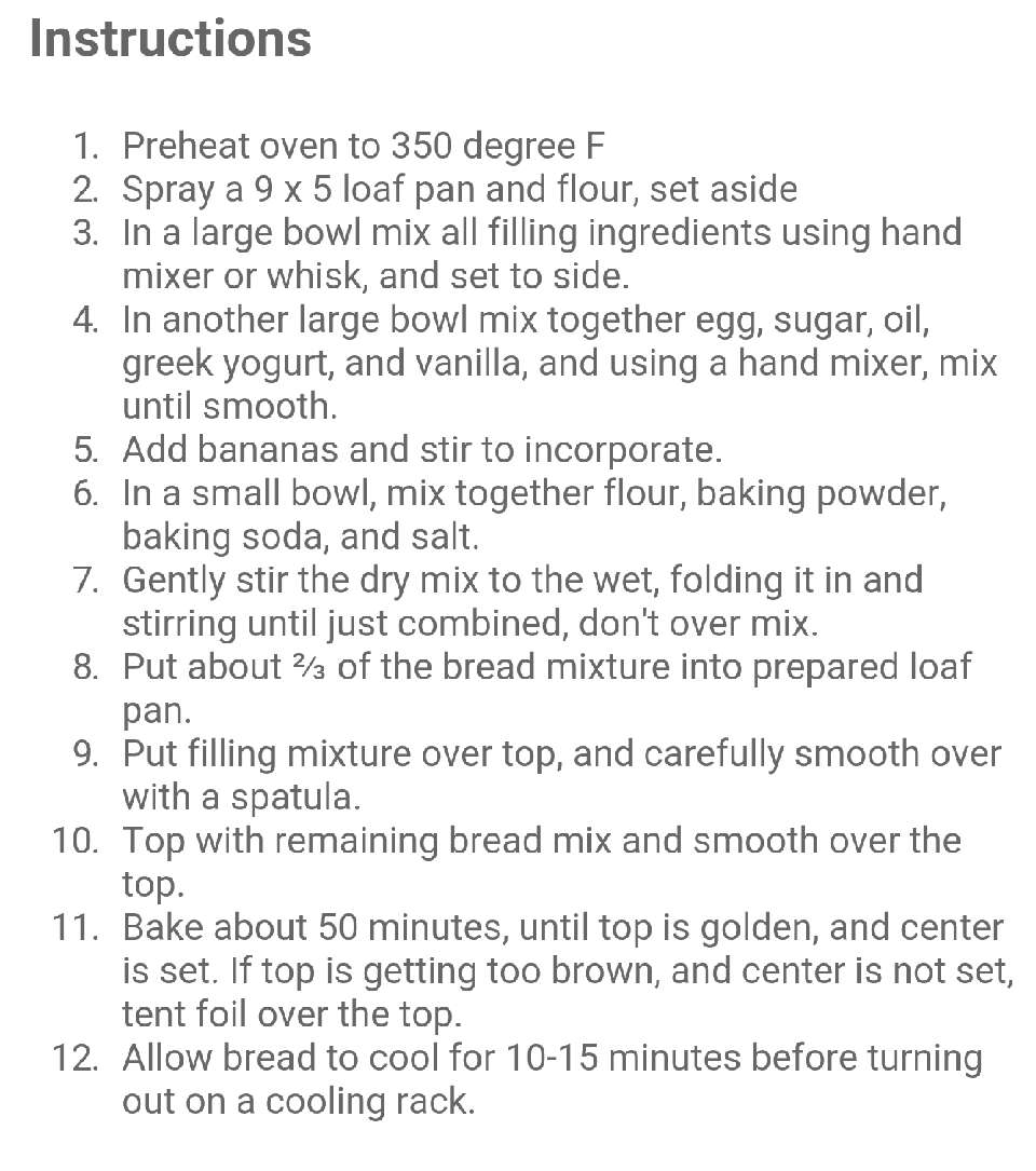 Cream Cheese Banana Bread!
