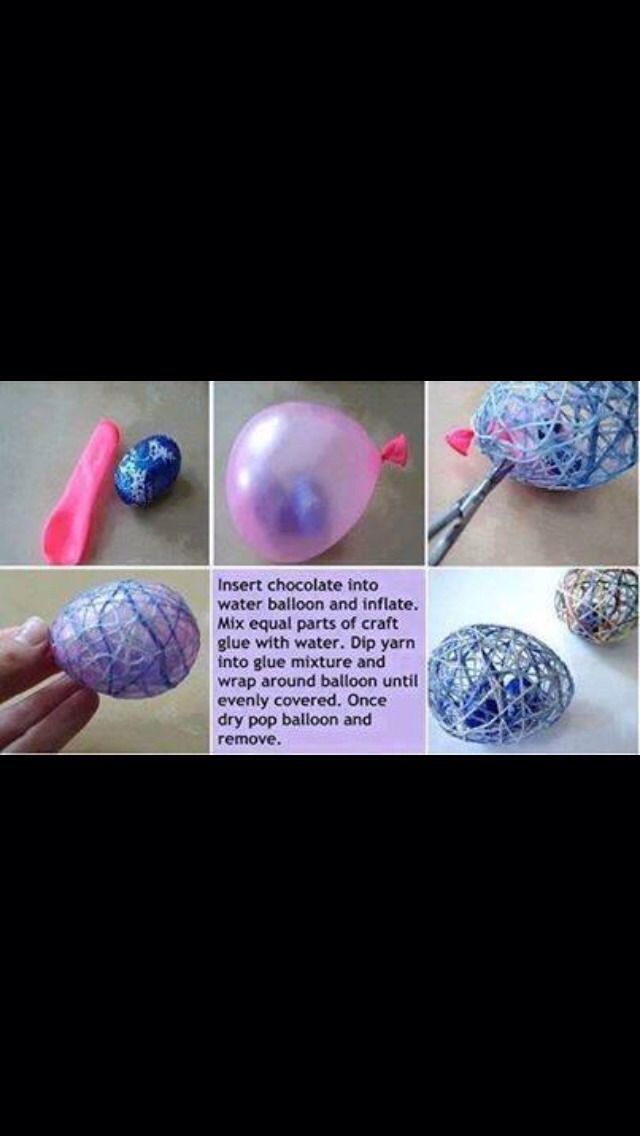 Water Balloon Into Easter Egg