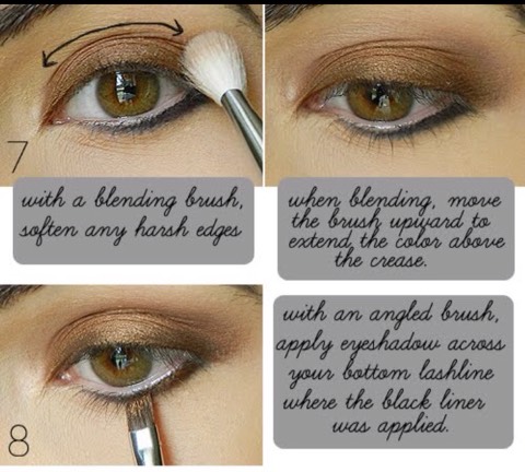 Gold Bronze Eye Makeup 😍😱👍🏻💯