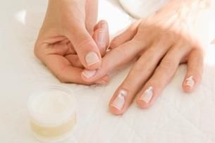 Apply cuticle cream