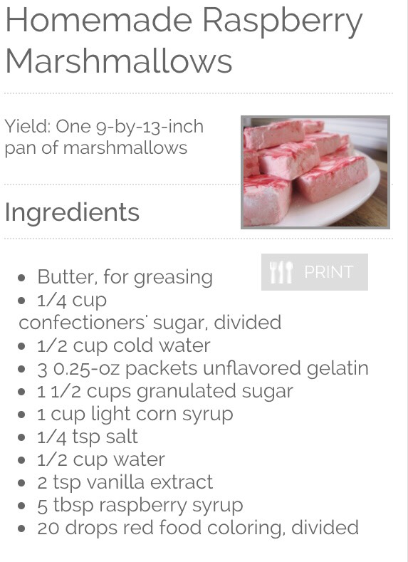 Homemade Raspberry Marshmallows! 
