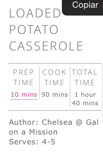 LOADED POTATO CASSEROLE