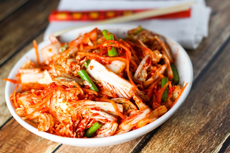 14. Kimchi
• if your a fan of either Korean food or fermented food, you may have come across this before. It's filled with probiotics, which aid in the growth of digestive tract healing gut bacteria