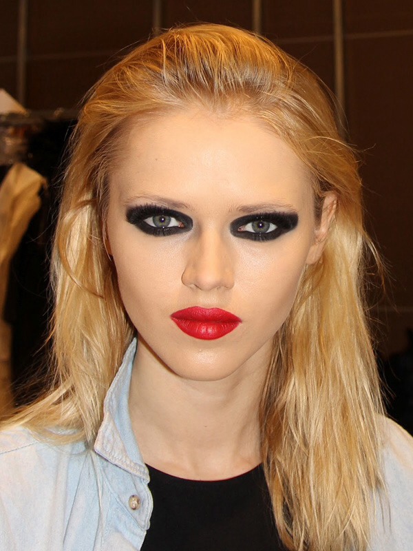 Don't play up your eyes and lips. Just choose one.