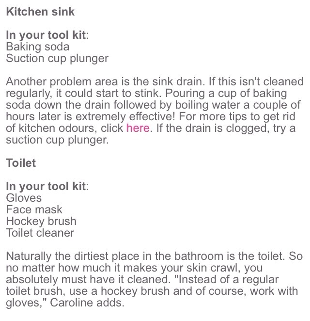 💕 Housekeeping: Clean Those Spots!💕
