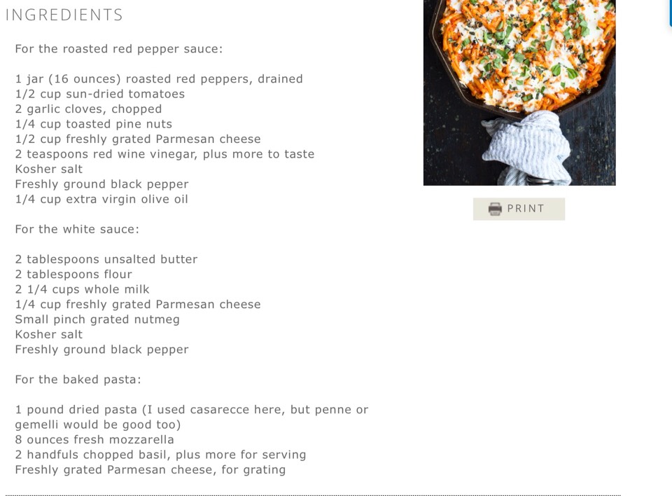 BAKED RED PEPPER PASTA RECIPE
