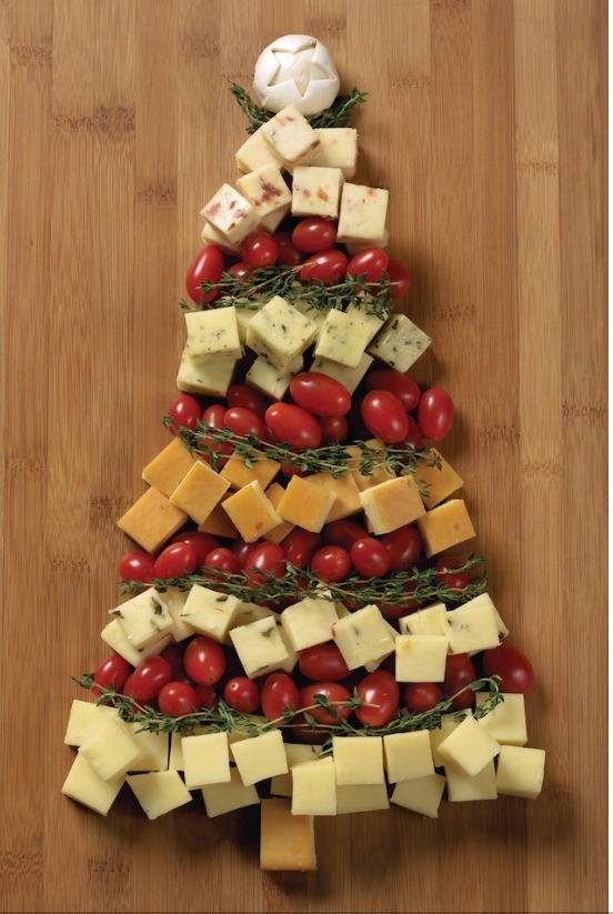 Cheese platter Christmas tree.