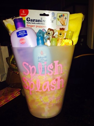 Any gift in a container that can be reused is much appreciated by families-to-be.