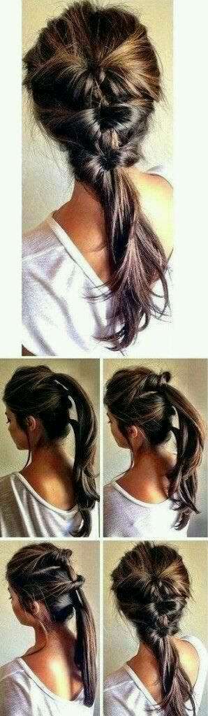 got to try hair tutorials- step by step