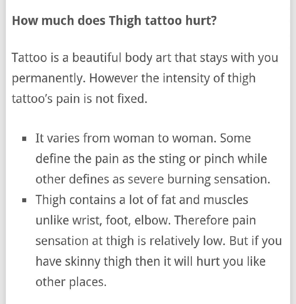 Beautiful Thigh Tattoos!!!!