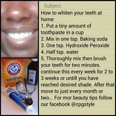 DIY Teeth Whitener 