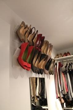 11. And use crown molding to conveniently store heels.