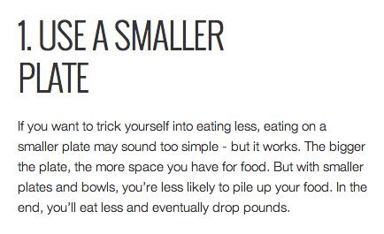 Simple Ways To Tricking Yourself Into Eating Less