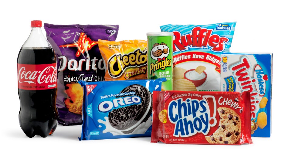 Try not to eat candy, cookies, chips, or anything similar. If you feel like eating something sweet just eat granola bars, or (my favorite) cereal bars. And instead of chips get vegetable chips; they are a healthier choice. 
