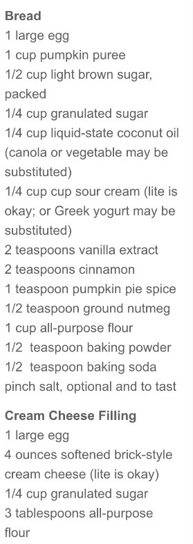 Cream Cheese Pumpkin Bread! 