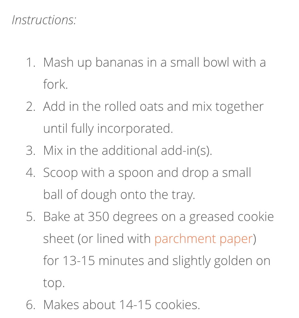 Skinny Banana Oatmeal Cookies. Only Three Ingredients. 🍌