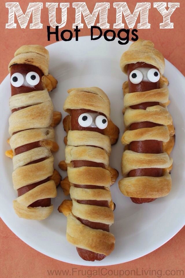 Hot dogs a pilsberry dough boy