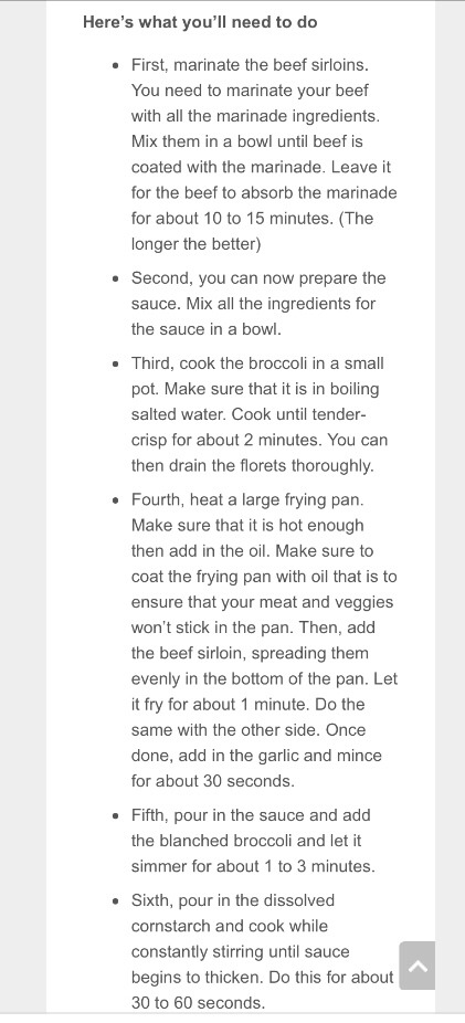 💥🌟BEEF BROCCOLI RECIPE 🌟💥