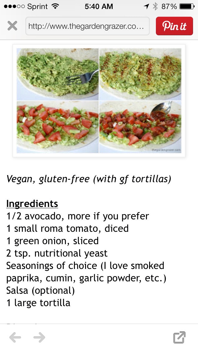 Healthy Avocado Quesadilla...