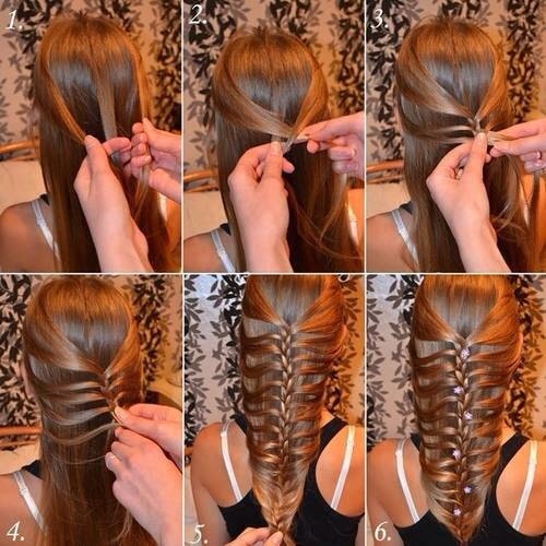Basically a Dutch braid using only small sections from the outside of the hair
