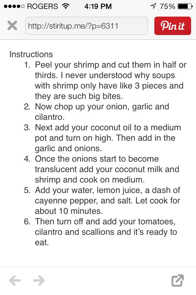 Cilantro Coconut Shrimp Soup