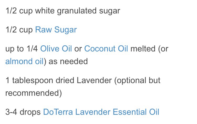 DIY Lavender Sugar Scrub 
