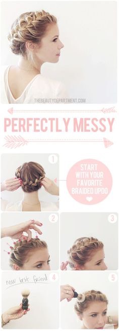 Pretty Braided Crown Hair Tutorial!!!!