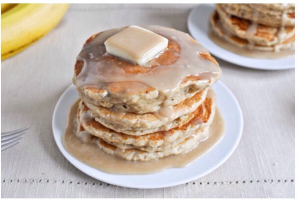 Whole Wheat Brown Sugar Banana Bread Pancakes