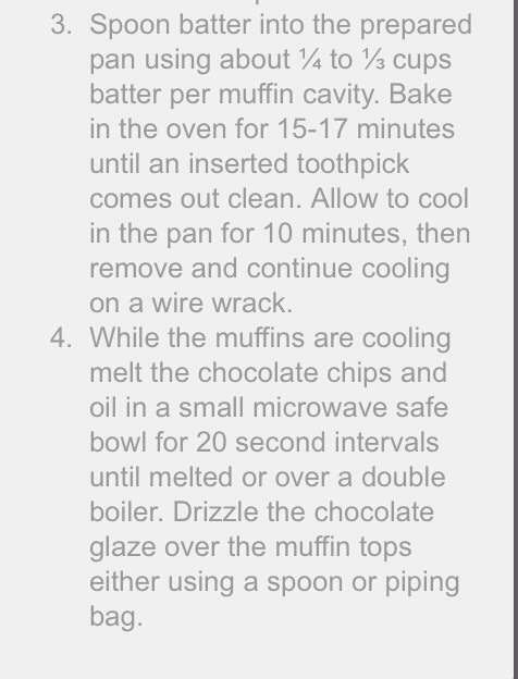 Healthy Peanut Butter Muffins With Chocolate Glaze 