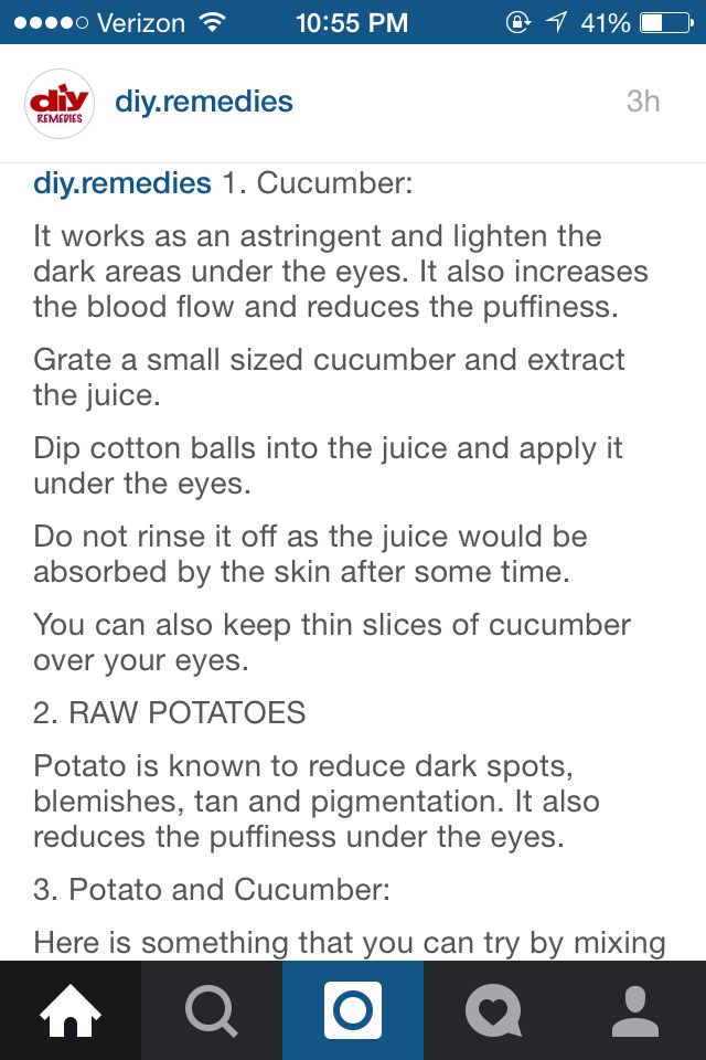 Natural Remedies For Dark Circles