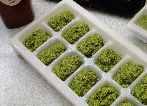 16. Freeze homemade pesto for future use.

For a little bit of summer during the winter.


