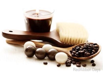 Irish coffee scrub 
(Coffee works to reduce the appearance of cellulite.  Anyone battling cellulite should try a scrub that incorporates coffee into it.)
Ingredients:
1/2 cup coffee
1/2 cup sugar
1/2 cup organic nut oil
Couple drops of mint oil
Directions:
Apply to body and massage into skin
Rinse