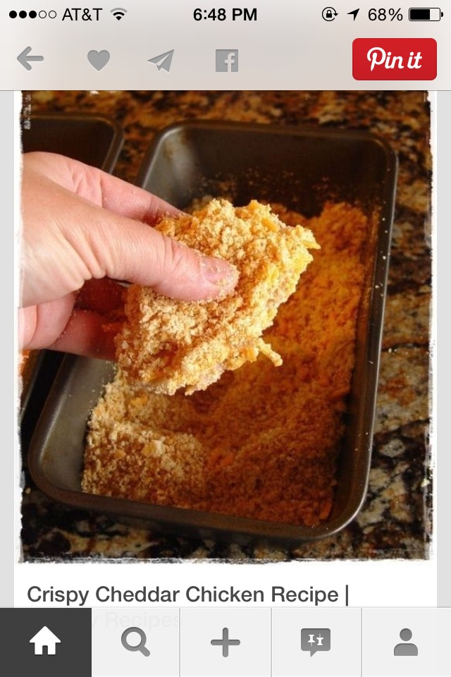 Crispy Cheddar Chicken Recipe!